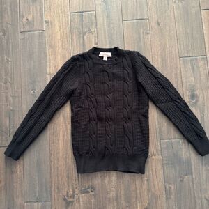 Philosophy Black Cable Knit Sweater S
